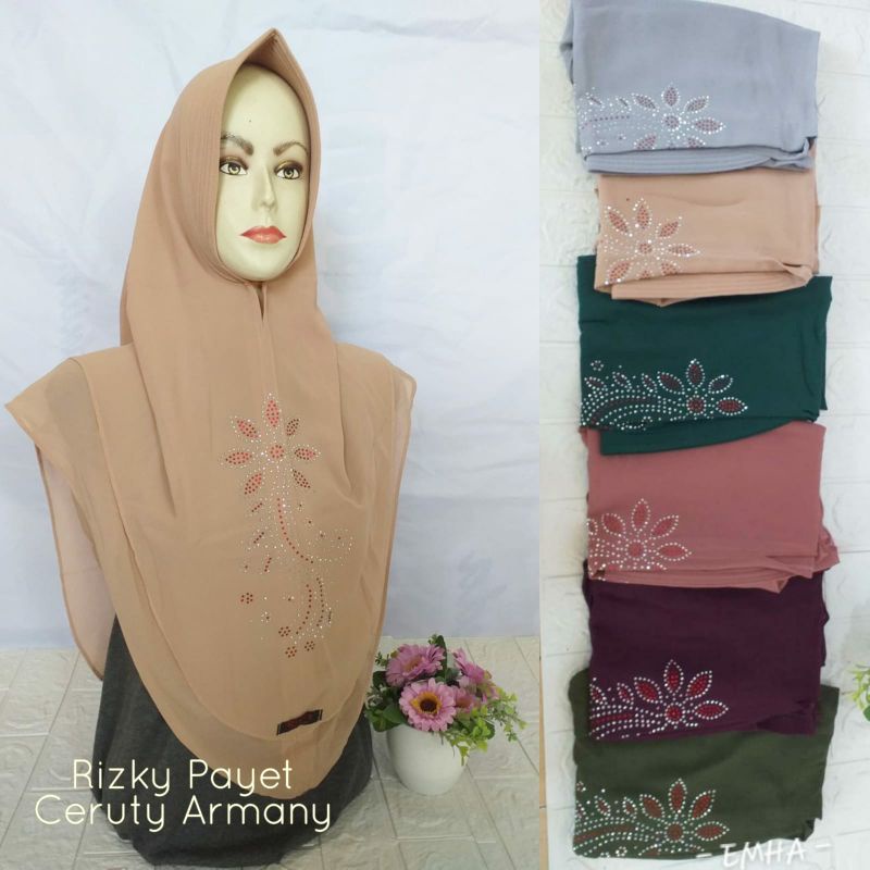 hijab instan Rizky Payet Ceruty Armany