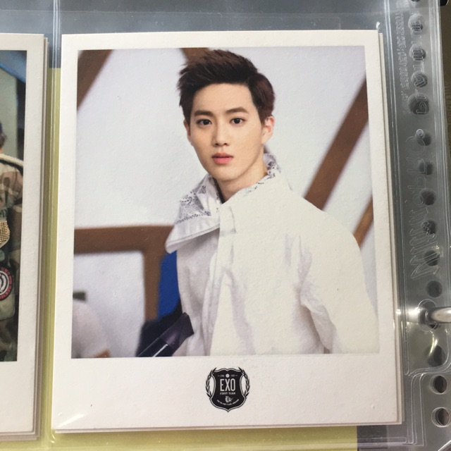 EXO Suho polaroid Wolf XOXO Growl official