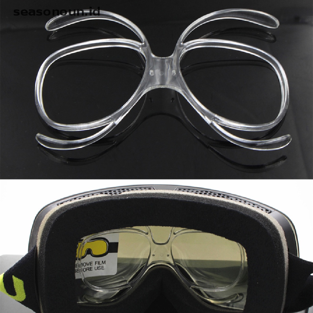 【seasonoun】 Ski Goggles Glasses Myopia Frame Rx Insert Optical Adaptor Flexible Prescription .