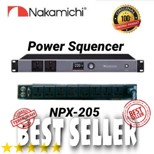 Power Sequencer Controller NAKAMICHI NPX 205 Original Power Distributor
