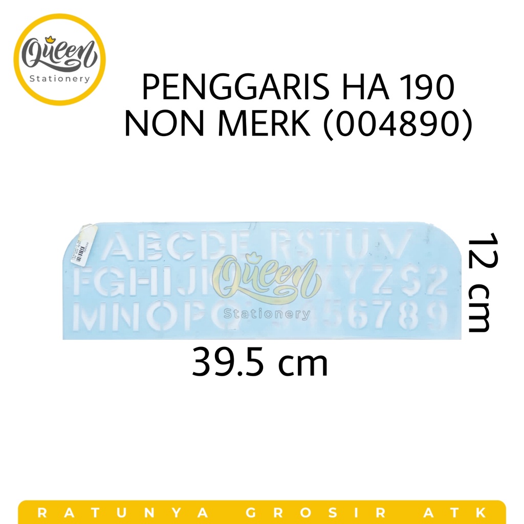 

1 PCS PENGGARIS HA 190 NON MERK / PENGGARIS STENSIL / PENGGARIS HURUF DAN ANGKA (004890)