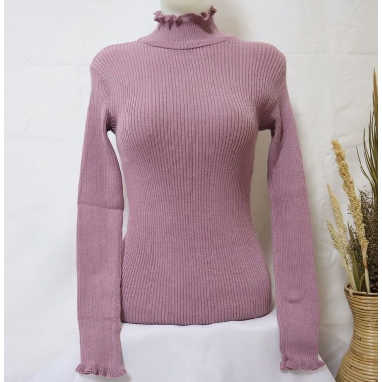 Aira Cardigan kriwil premium cardy - sweater Turtleneck premium - Cardigan Kriwil kekinian - baju rajut kriwil murah
