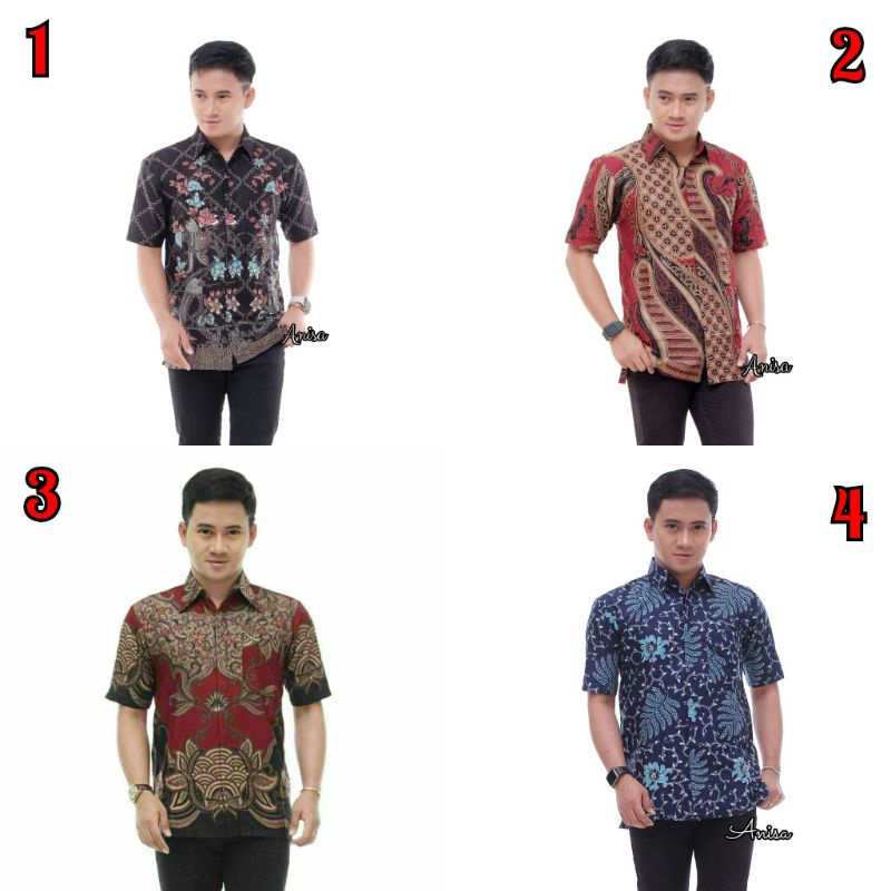 Suplier Baju Batik Tangan Pendek Pria Bisa Cod XoxGgpmhqQOgKB9