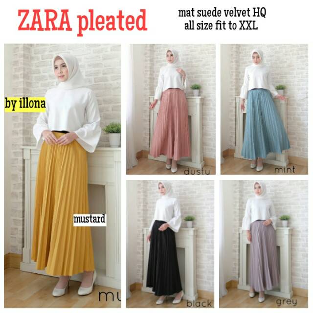 Rok plisket Zara pleated