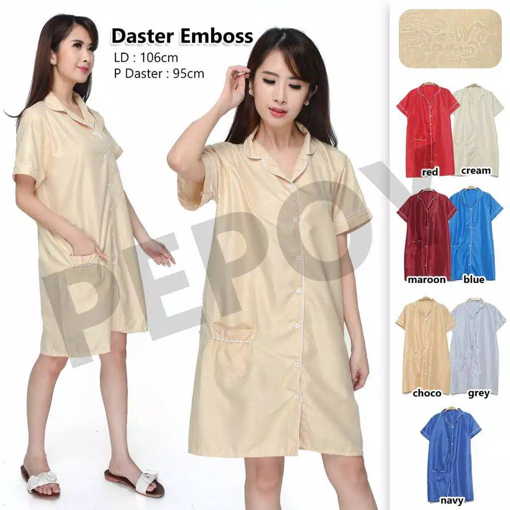 Piyama Daster Embos LD 104 Cm Dewasa.