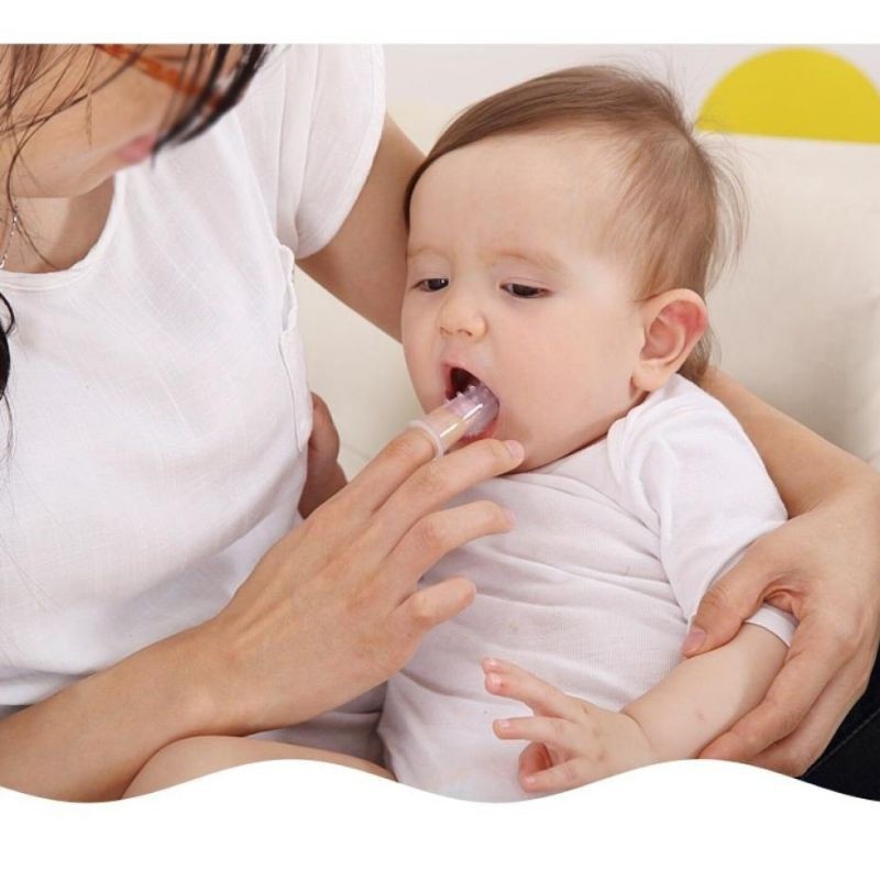 Bundara.id Pr-970 Pembersih mulut bayi lembut Sikat gigi + box Sikat Gigi Baby Silikon import
