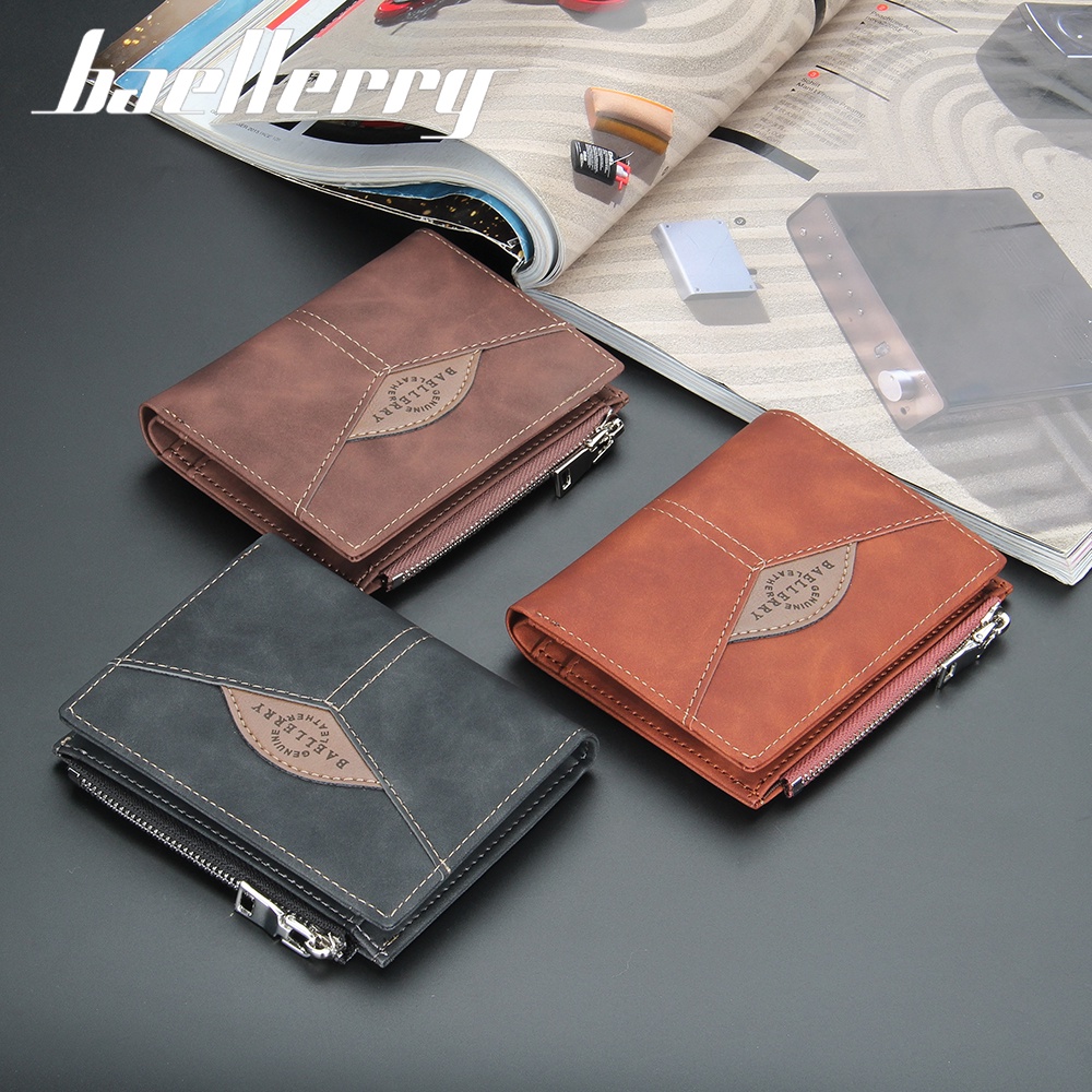 BAELLERRY DR071 Dompet Pria Bahan Kulit PU Leather Premium WATCHKITE WKOS