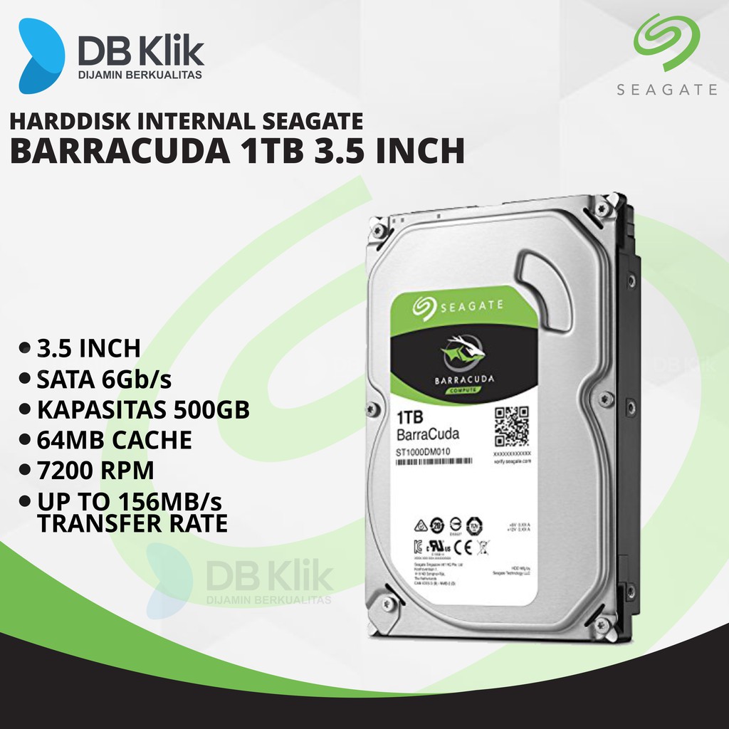 Harddisk Internal Seagate Barracuda 1TB 3.5inch