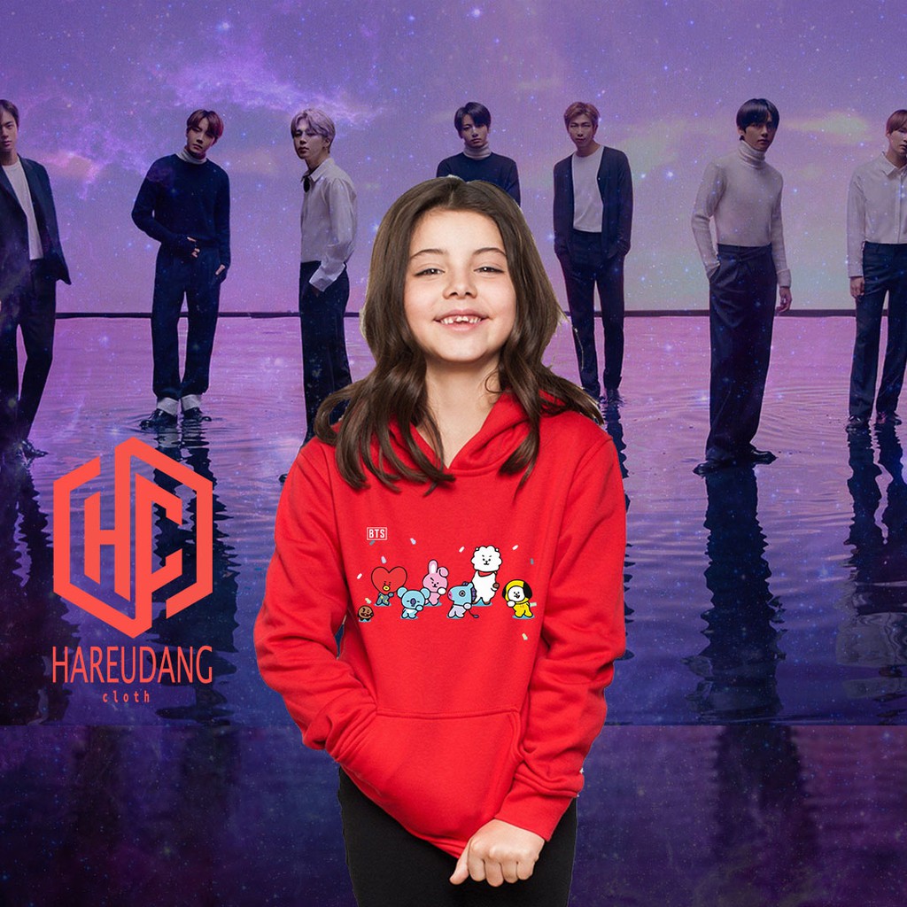 Sweater  Hoodie Anak bt21 BTS Hoodie Anak BT21 BTS TERLARIS.