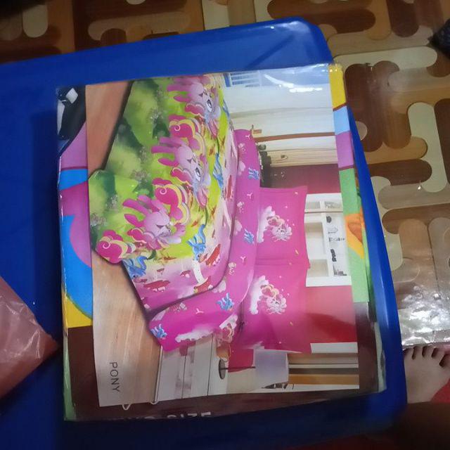 Sprei Motif Barcelona 3d Set 180x200 - Seprei Barcelona 3 Dimensi Plus Sarung Guling Bantal