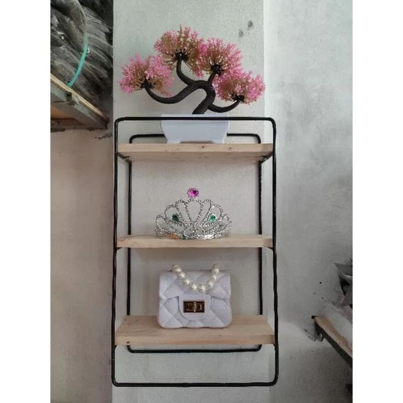 (RAK INDUSTRIAL) RAK SUSUN DINDING RAK MINIMALIS RAK GANTUNG RAK PAJANGAN HIASAN RUMAH HIASAN KAMAR RAK VINTAGE