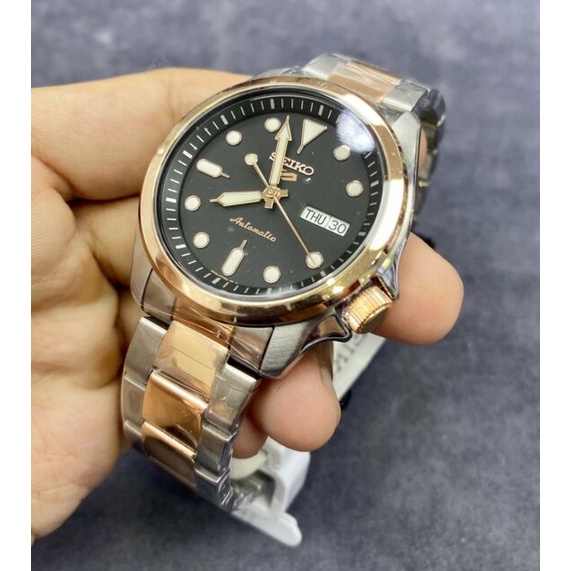 Seiko 5 Sports SRPE58K1 Automatic Rose Gold - Jam Tangan Pria SRPE58