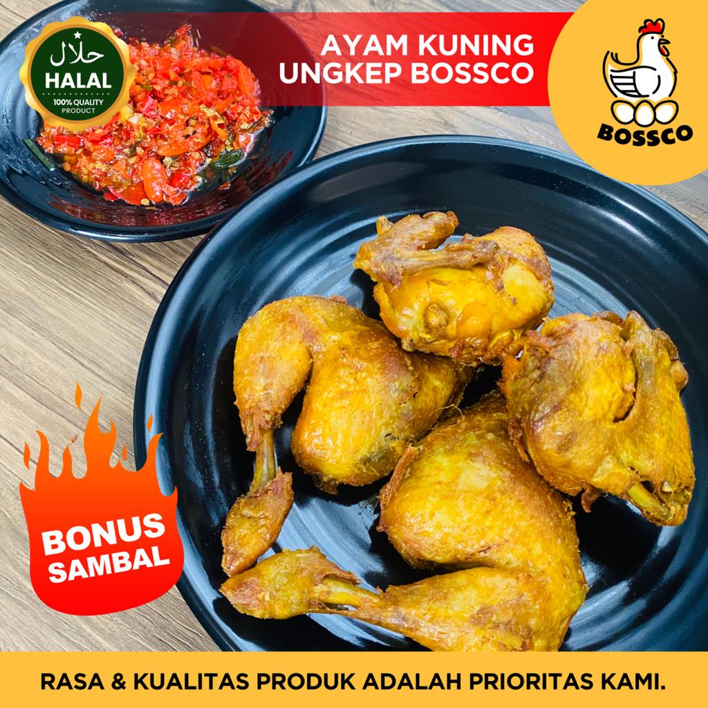 Ayam bumbu kuning ungkep 1 ekor + sambal ( ayam ungkep bumbu kuning ayam goreng enak halal daerah tangerang daerah jakarta premium)