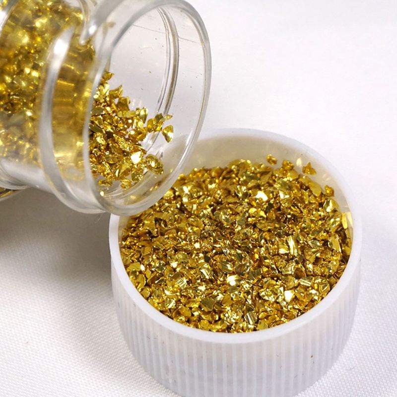 SIY  20G Champagne Gold Metal Broken Stones DIY UV Resin Epoxy Resin Jewelry Mold Fillings Art Crafts