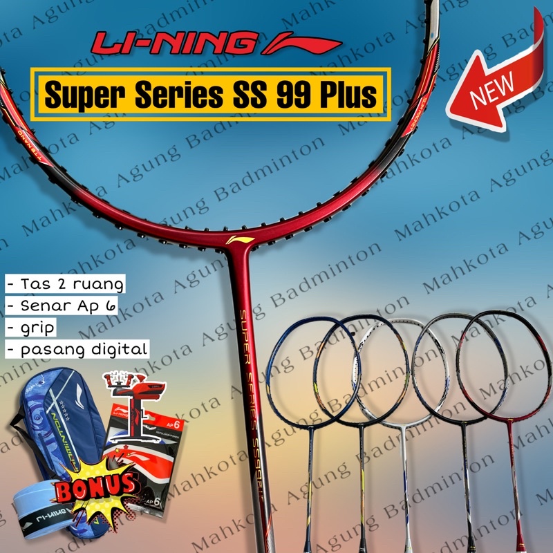 ￼raket badminton New Colour LINING Super Series SS 99 Plus SS99 Plus Raket Original