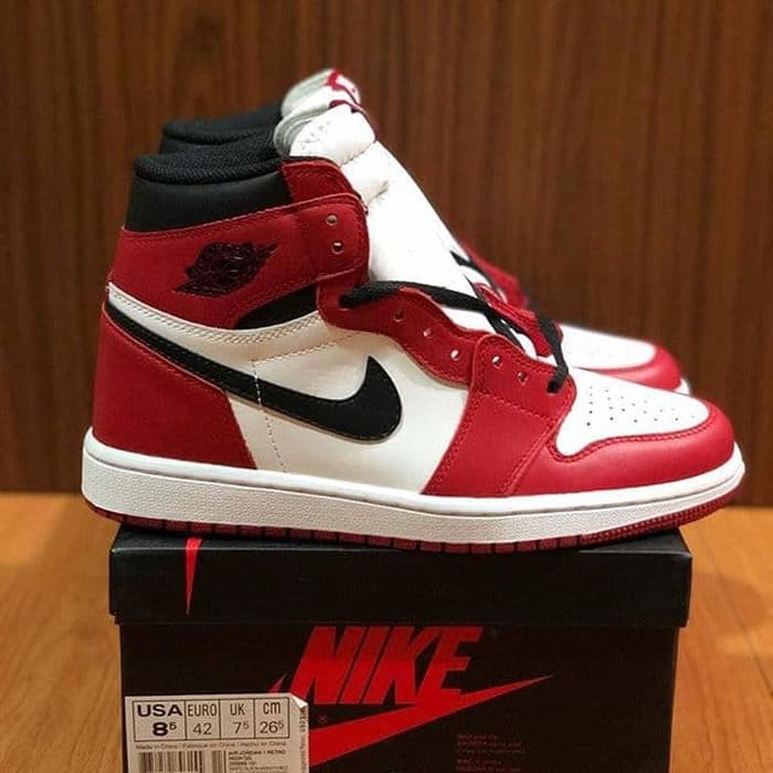 STOCK TERBATAS Nike Air Jordan 1 High Retro "Chicago" Unauthorized Authentic