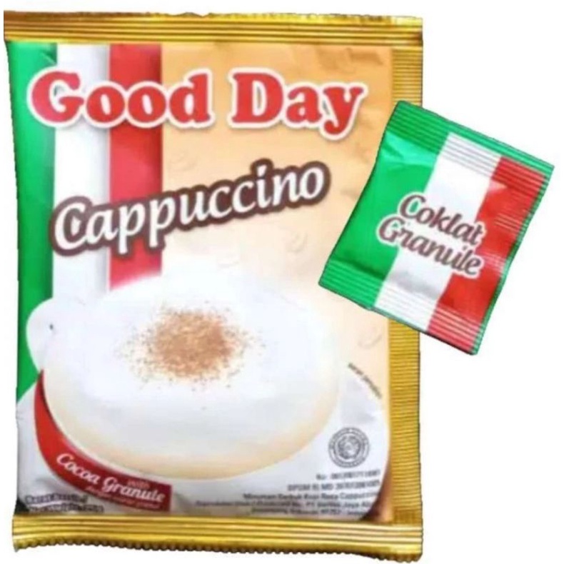 

Kopi good day cappuccino 1 renteng