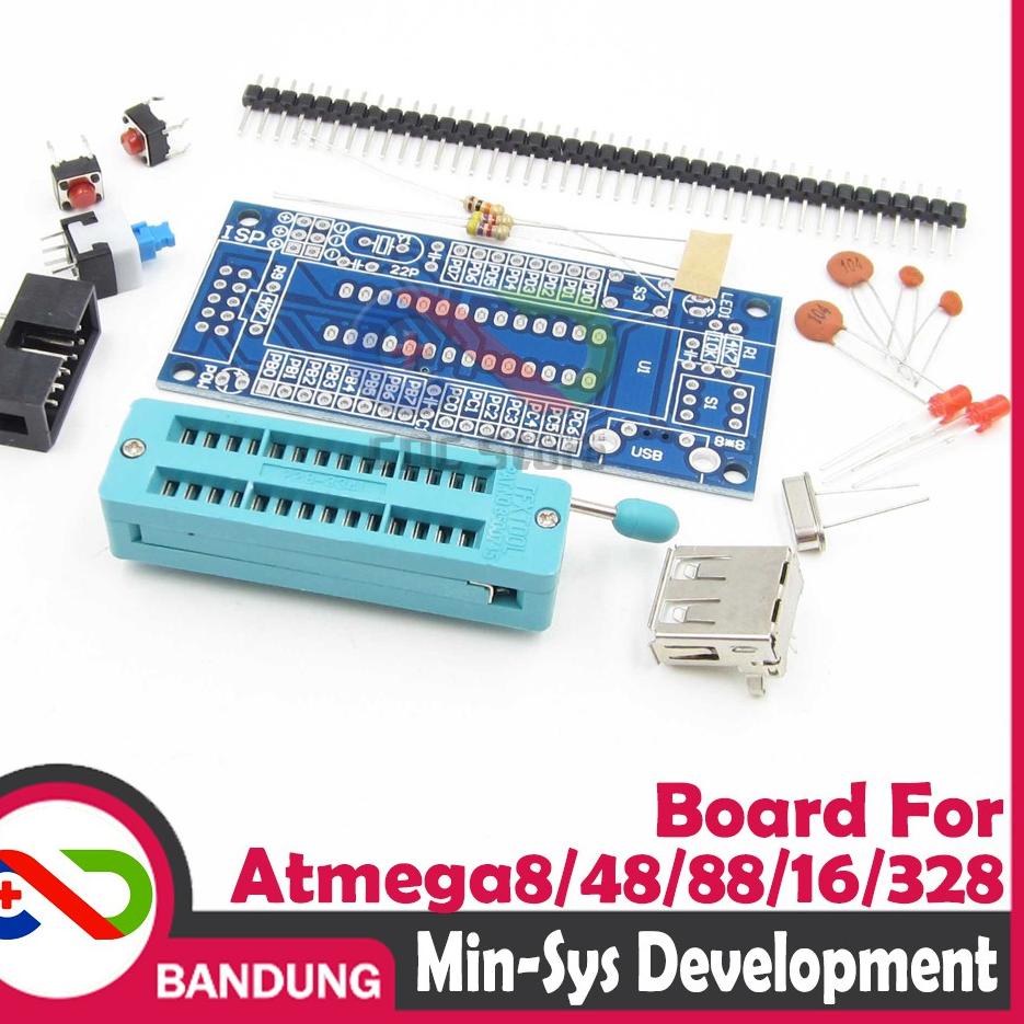 ♨ AVR ISP MINIMUM SYSTEM DEVELOPMENT BOARD FOR ATMEGA8 ATMEGA328 ➯