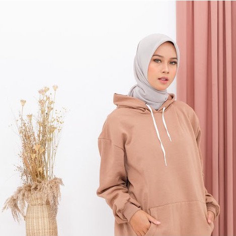 Sweater Hoodie Polos Oversize Jaket Pria Wanita Premium WARNA COKSU