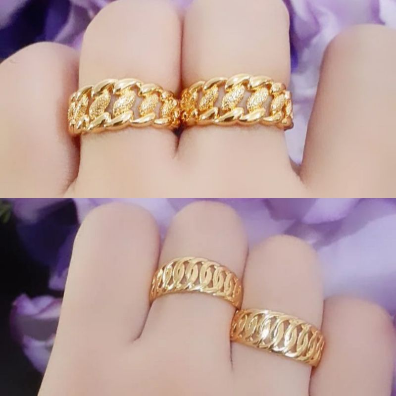 CINCIN EMAS LONDON MODEL SISIK NAGA