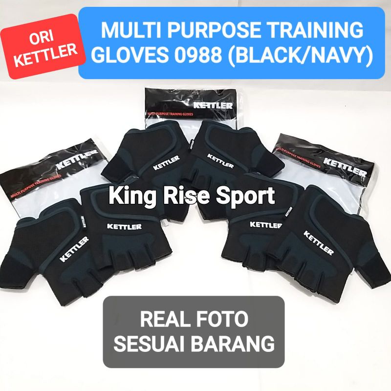 KETTLER Multi Purpose Training Glove 0988 / Sarung Tangan Fitness ( ORI )