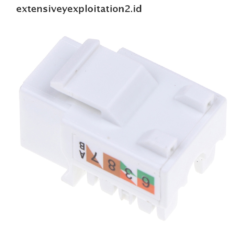 (Hotter) 5pcs Adapter Colokan Jack Eterna Cat6 Rj45 110untuk