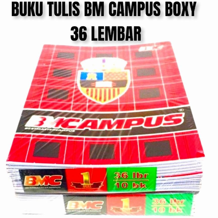 

(D5E8).. Buku Tulis BM CAMPUS Boxy 36 Lembar ( 10 Buku ) //Produk@terupdate