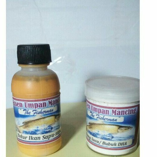 Kombinasi Essen Telur ikan sapu + DHA Bubuk, recomended utk lomba mancing.