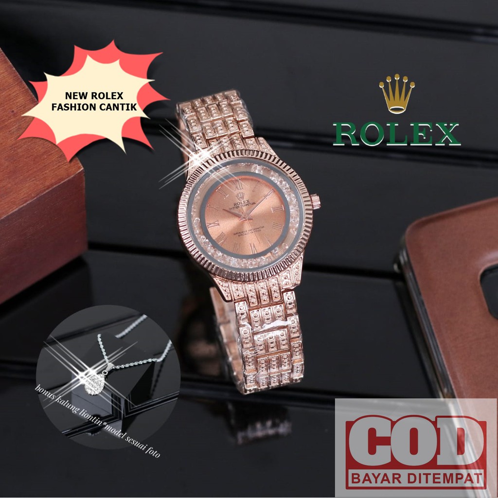JAM TANGAN WANITA / JAM TANGAN CEWEK / JAM TANGAN MURAH / JAM TANGAN ROLEX NEW FASHION COD