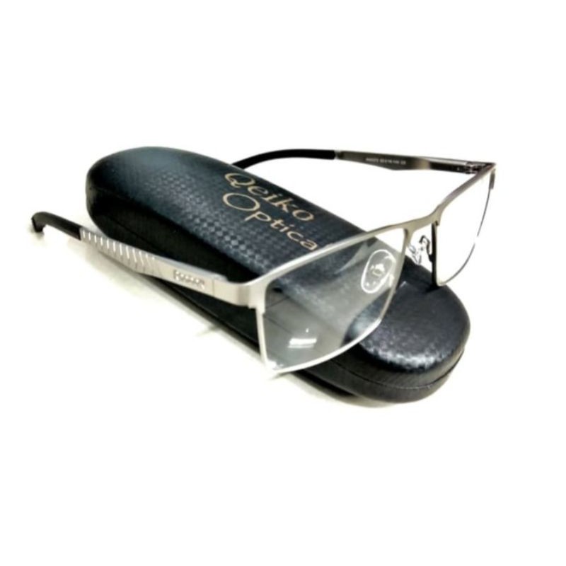 Frame Kacamata Pria Titanium Metal Reebok B80376 C8 - Silver Chrome