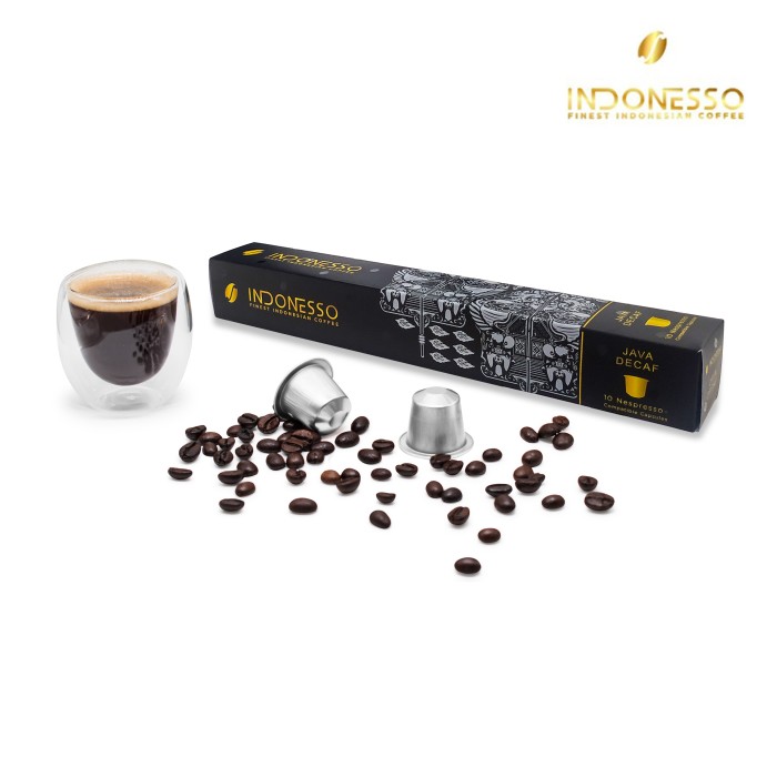 

TERBARU Indonesso Java Decaf Nespresso® Compatible Coffee Capsules