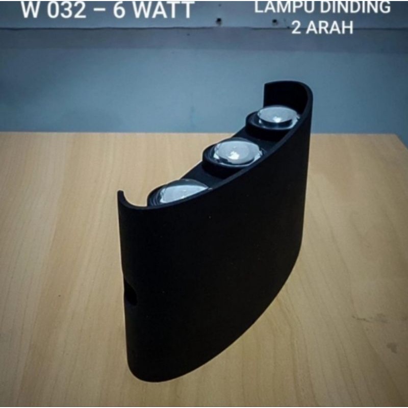 Lampu dinding taman outdoor 2 arah 6 wat minimalis pilar tembok pagar