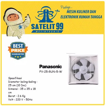 PANASONIC TYPE FV-25-RUN-5-W KIPAS ANGIN