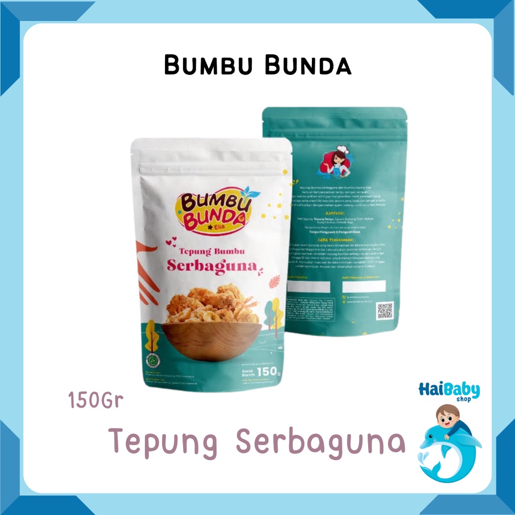 

Bumbu Bunda Elia - BPOM Tepung Crispy Non MSG / Tepung Bumbu Serbaguna Non MSG MPASI 150Gr