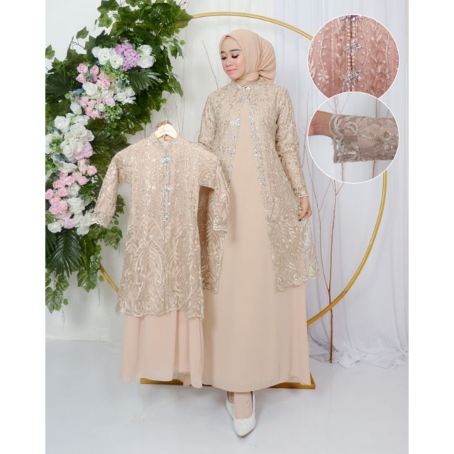 GAMIS EVIOLA // BAHAN TILLE BORDIR MIX CERUTY BABYDOLL HIASAN PAYET // By Aleeta