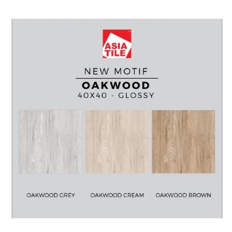 OAKWOOD GLOSSY UK.40X40 DINDING LANTAI KERAMIK ASIA TILE