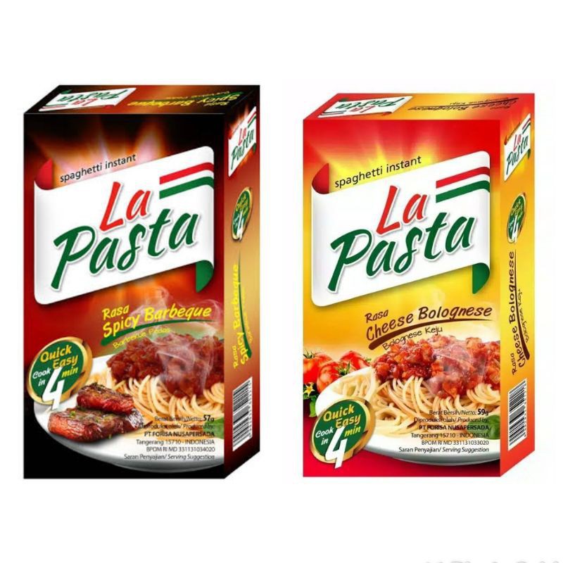 

[ LA PASTA ] Spaghetti Instant Cheese Bolognese | Spicy Barbeque 57 gr