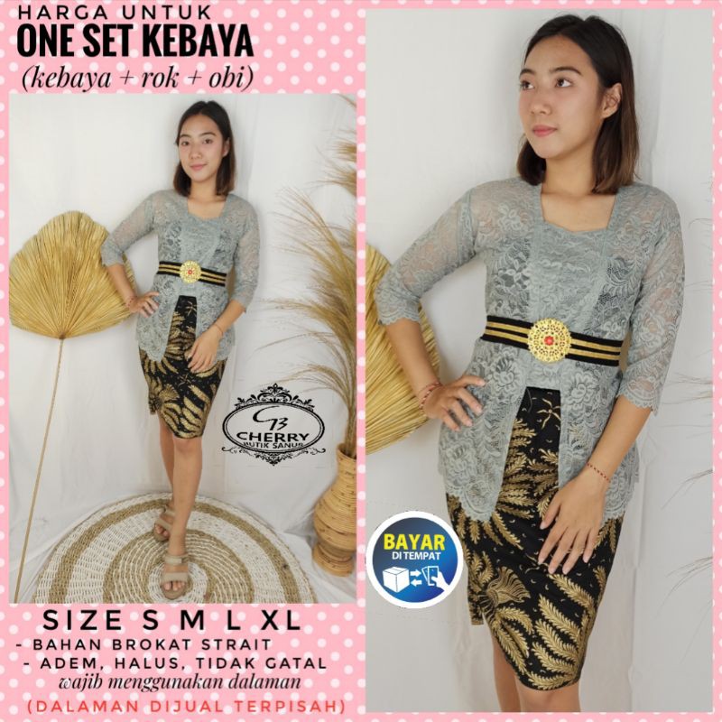 baju kebaya jadi brokat maudy dan rok katun batik pendek kebaya bali modern kebaya pesta-4