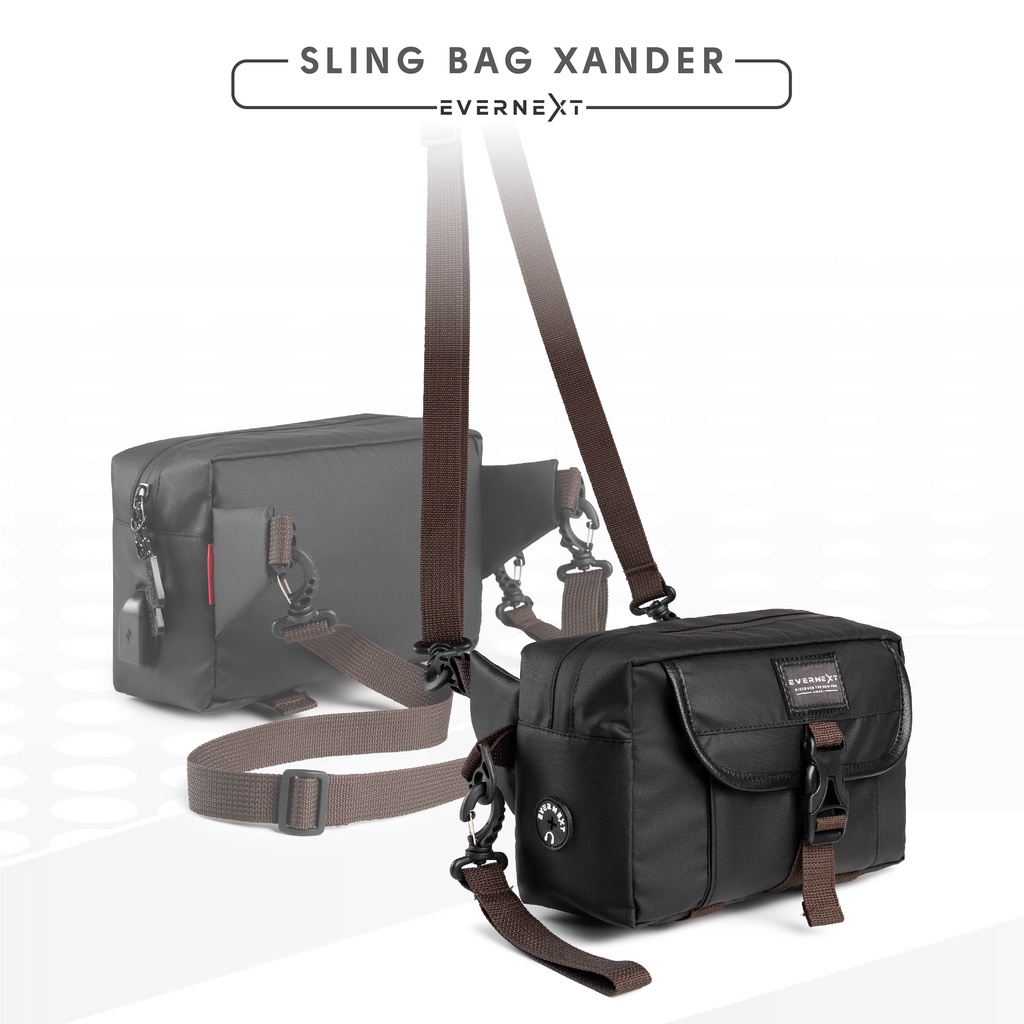 Tas Selempang XANDER Anti Air Sling Bag Waterproof Pria