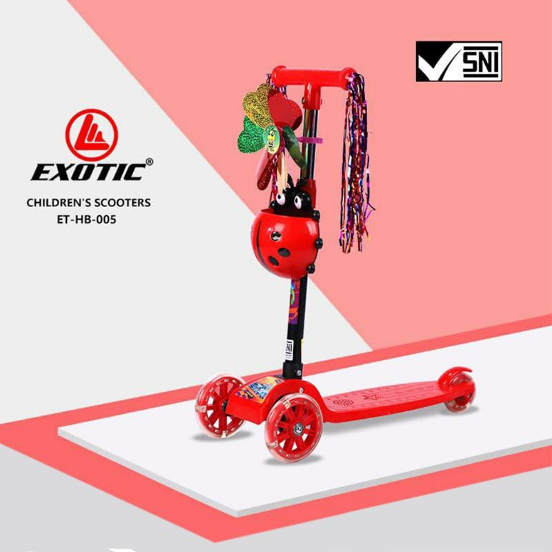 Scooter Skuter Otoped Anak Model Kumbang  HB005 EXOTIC | High Quality