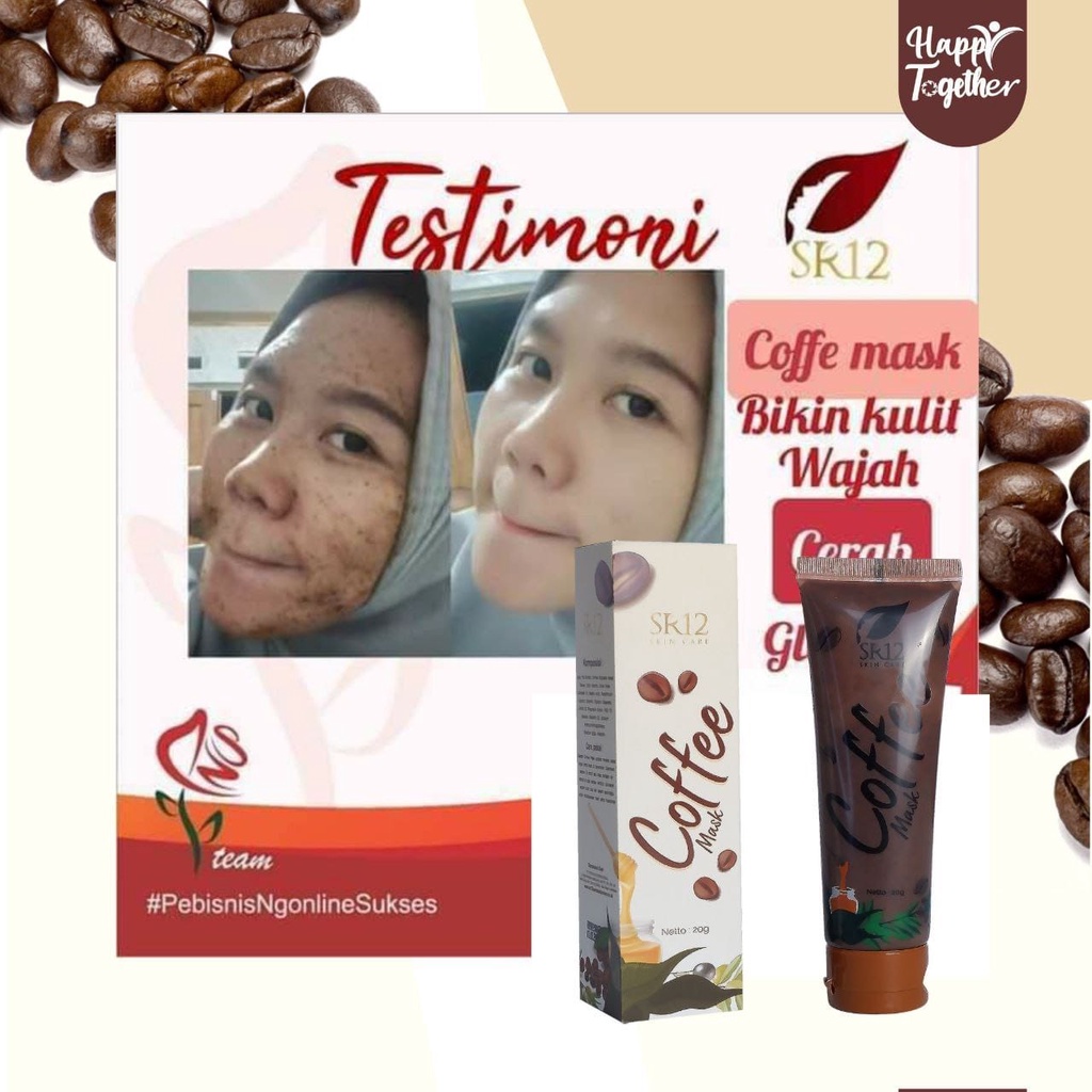 Coffee Herbal Soap SR12 Sabun Kopi Sabun Herbal Pembersih Wajah Flek Hitam Bekas Jerawat