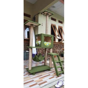 mainan kucing cat tree cat house mainan kucing cakaran