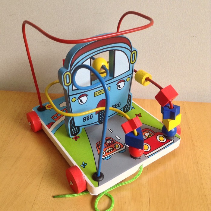 Mainan Kayu Edukatif  / Edukasi Alur kawat 3 karakter Bajaj