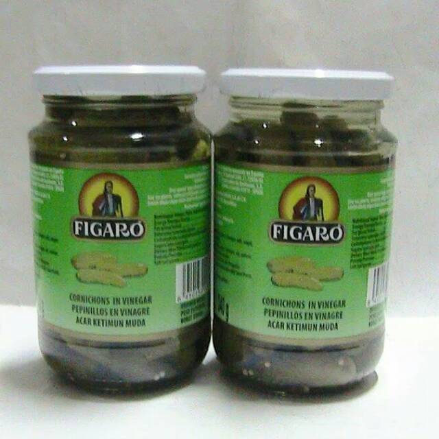 

Figaro Cornichons in Venegar / Acar Ketimun Muda 340gr
