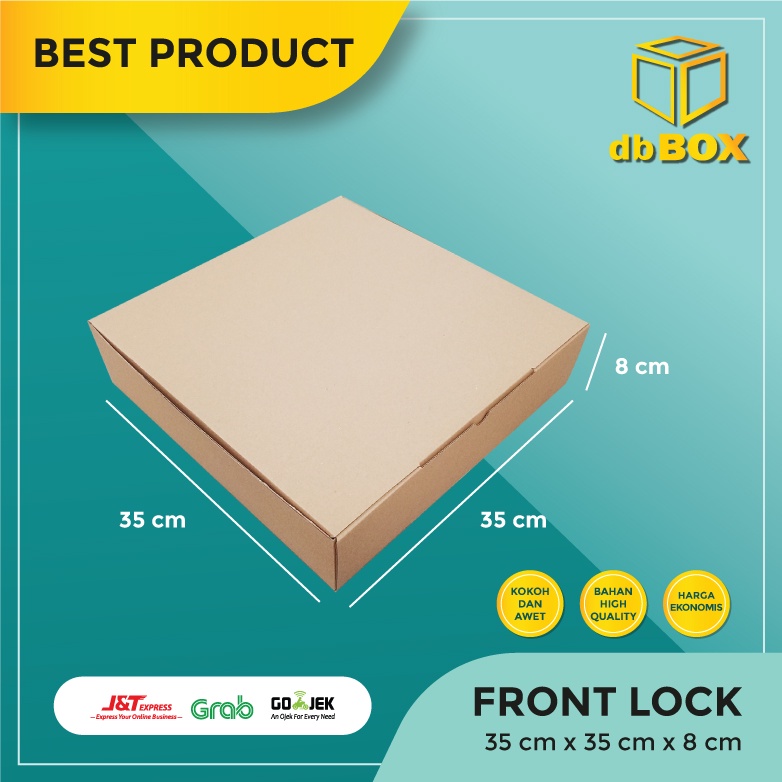 

(10pcs) Kardus Uk. 35x35x8 cm....Die Cut kotak Kue, snack -aksesoris-dll model box pizza