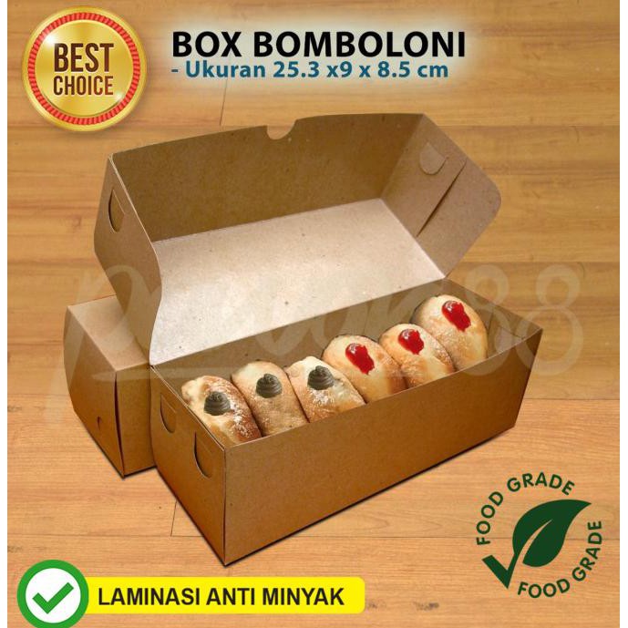 

Dus Kotak Donat Donut Bomboloni