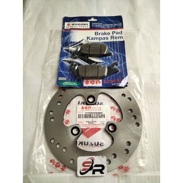 PIRINGAN CAKRAM DISPED BELAKANG KOMPLIT SUZUKI SGP ORIGINAL SATRIA PU 150 NEW OLD LAMA KELENGKAPAN PRODUK CAKRAM BELAKANG DISPET BELAKANG