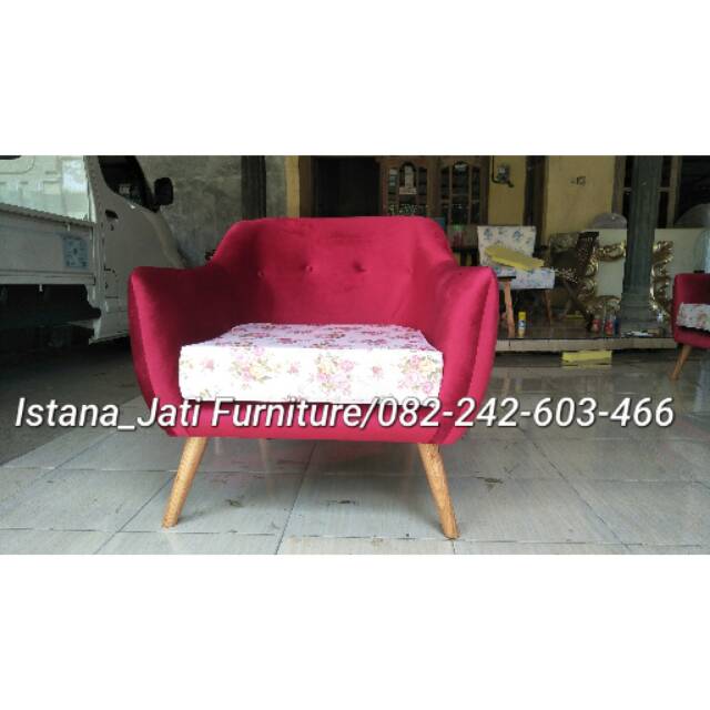 Kursi sofa tamu retro/kursi sofa single retro/bufet tv/nakas/meja consule mewah/figura kaca modern