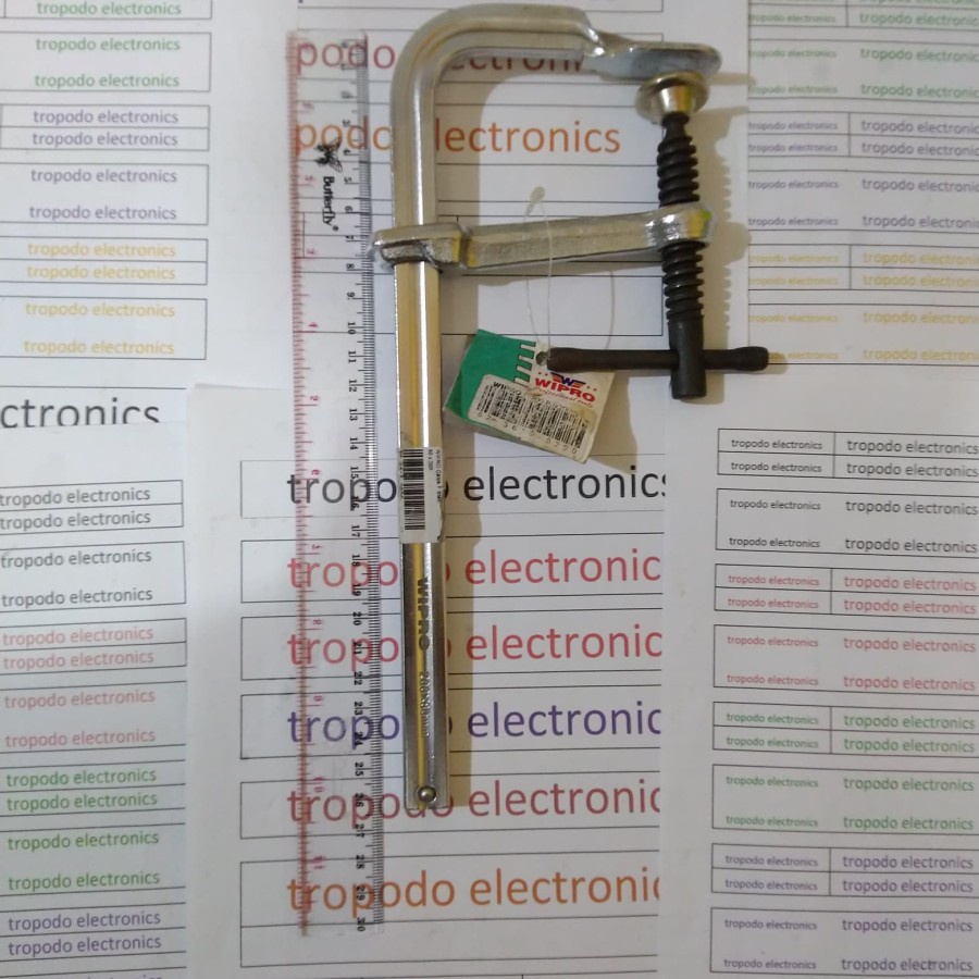 Catok clamp F steel WIPRO panjang 20 cm