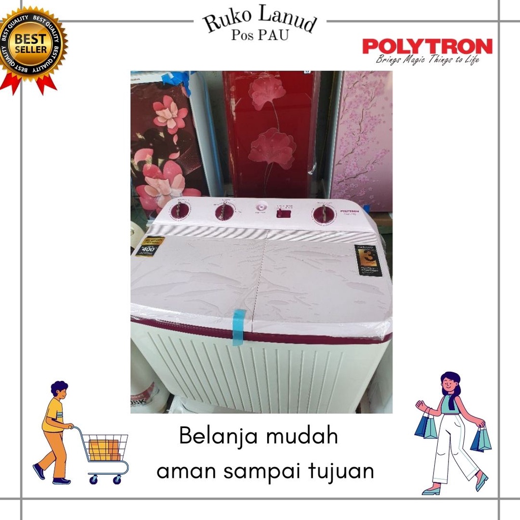 MESIN CUCI 2 TABUNG POLYTRON PMW 7363